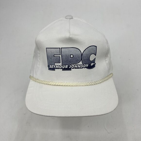 Vintage FPC Seymour Johnson Hat Mens Strapback White Cotton Blend Federal Prison - Picture 3 of 10